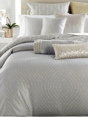 Hotel Collection Finest Silver Leaf King Duvet Cover Set